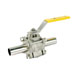 MD-918EB, US dimension, 3 Piece High Purity Ball Valves, Tube Bore , Tube End